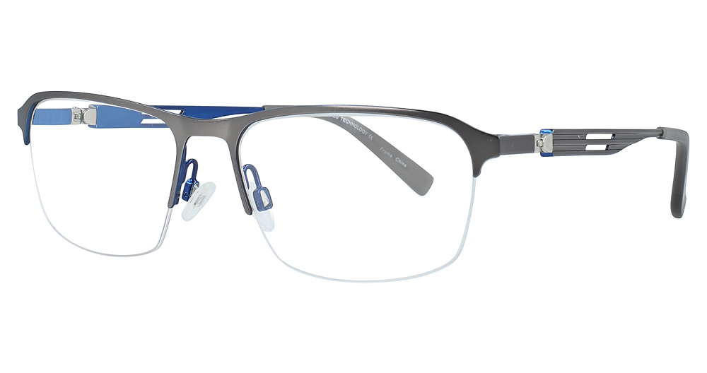 Matt Steel & Shiny Dark Blue