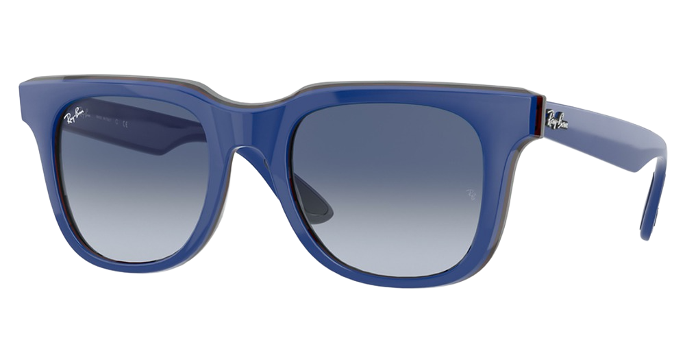 BLU RED GRAY / GREY GRADIENT DARK BLUE