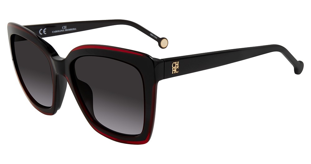 Carolina Herrera SHE788 cateye sunglasses in Black Red 01 Cp