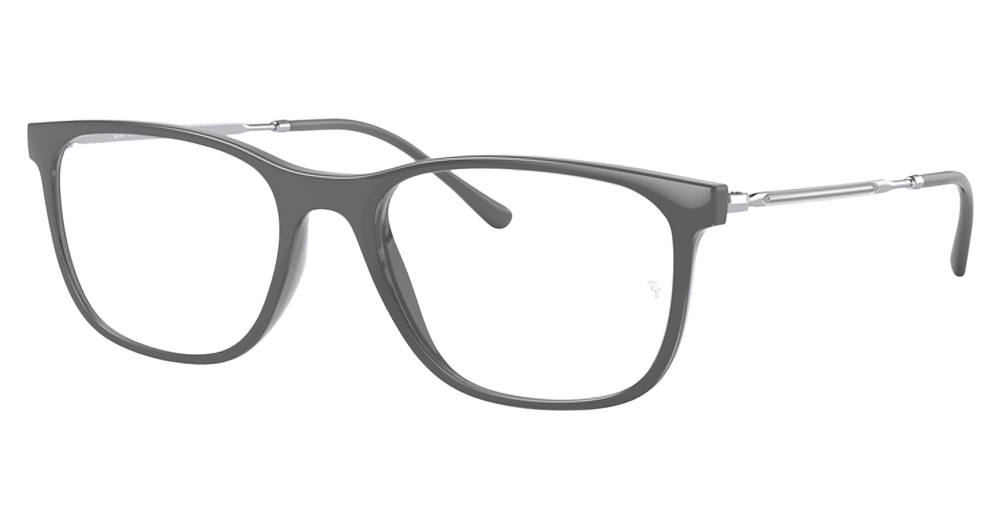 Ray-Ban RX7244 round eyeglasses in Grey