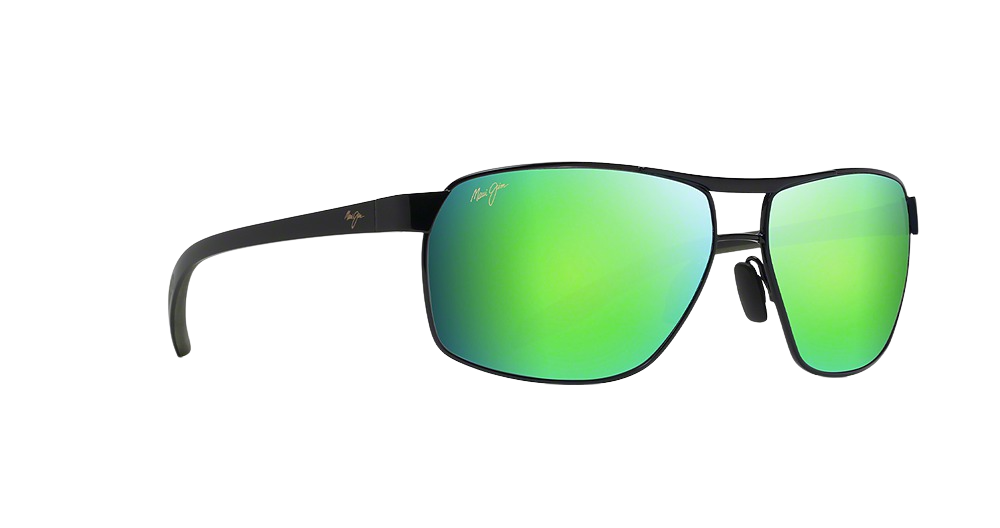 Black w/ Black & Khaki Temples / MAUIGreen