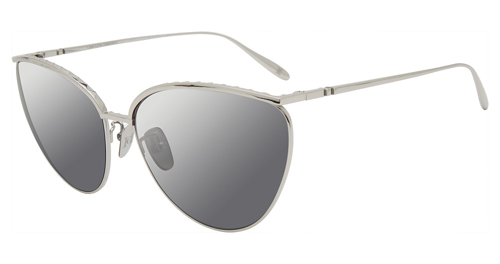 Carolina Herrera SHN069M cateye sunglasses in Silver 0579