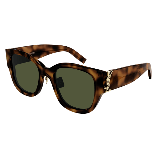 Saint Laurent SL M95/K cateye sunglasses in Havana Havana Green/Green