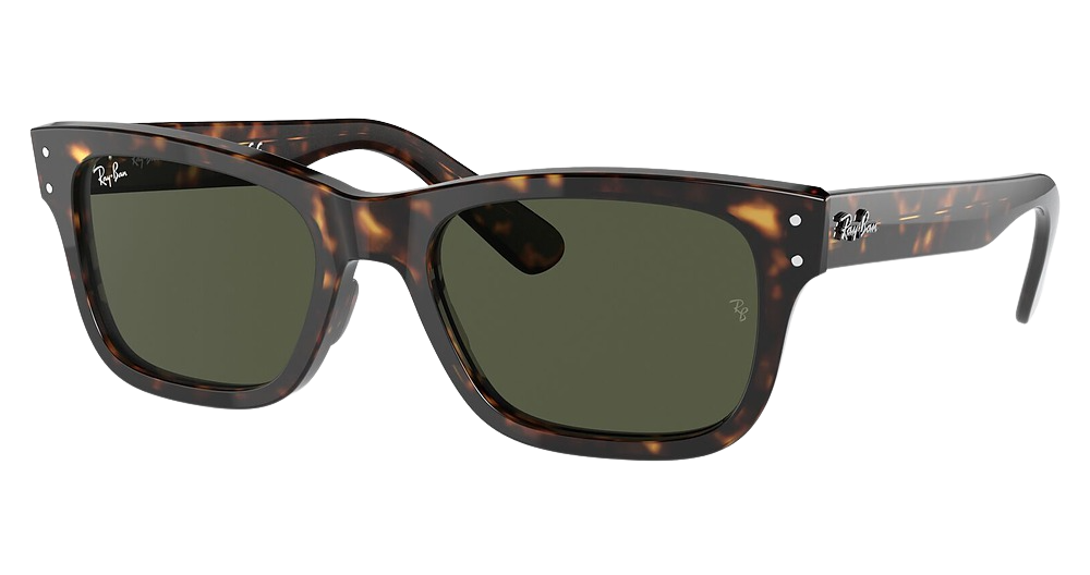 Ray-Ban RB2283F MR BURBANK square sunglasses in Havana/Green