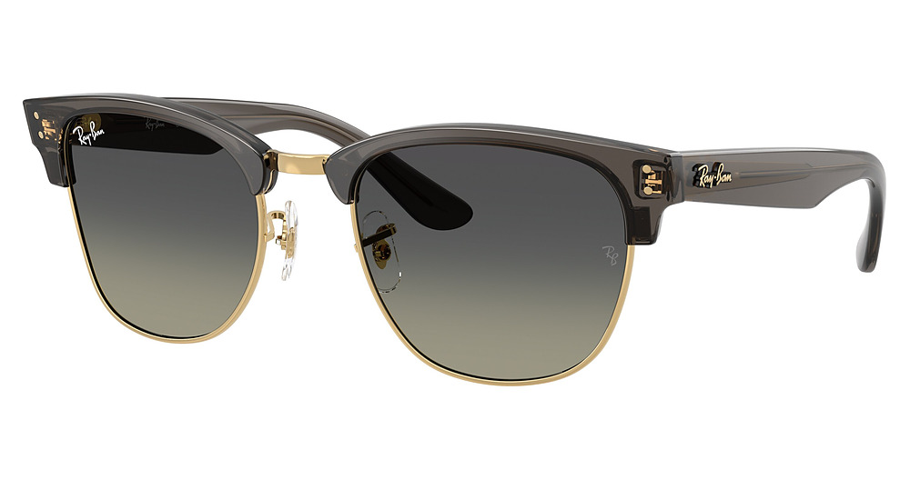 Ray-Ban RBR0504S CLUBMASTER REVERSE round sunglasses in Transparent Dark Grey on/Grey Gradient