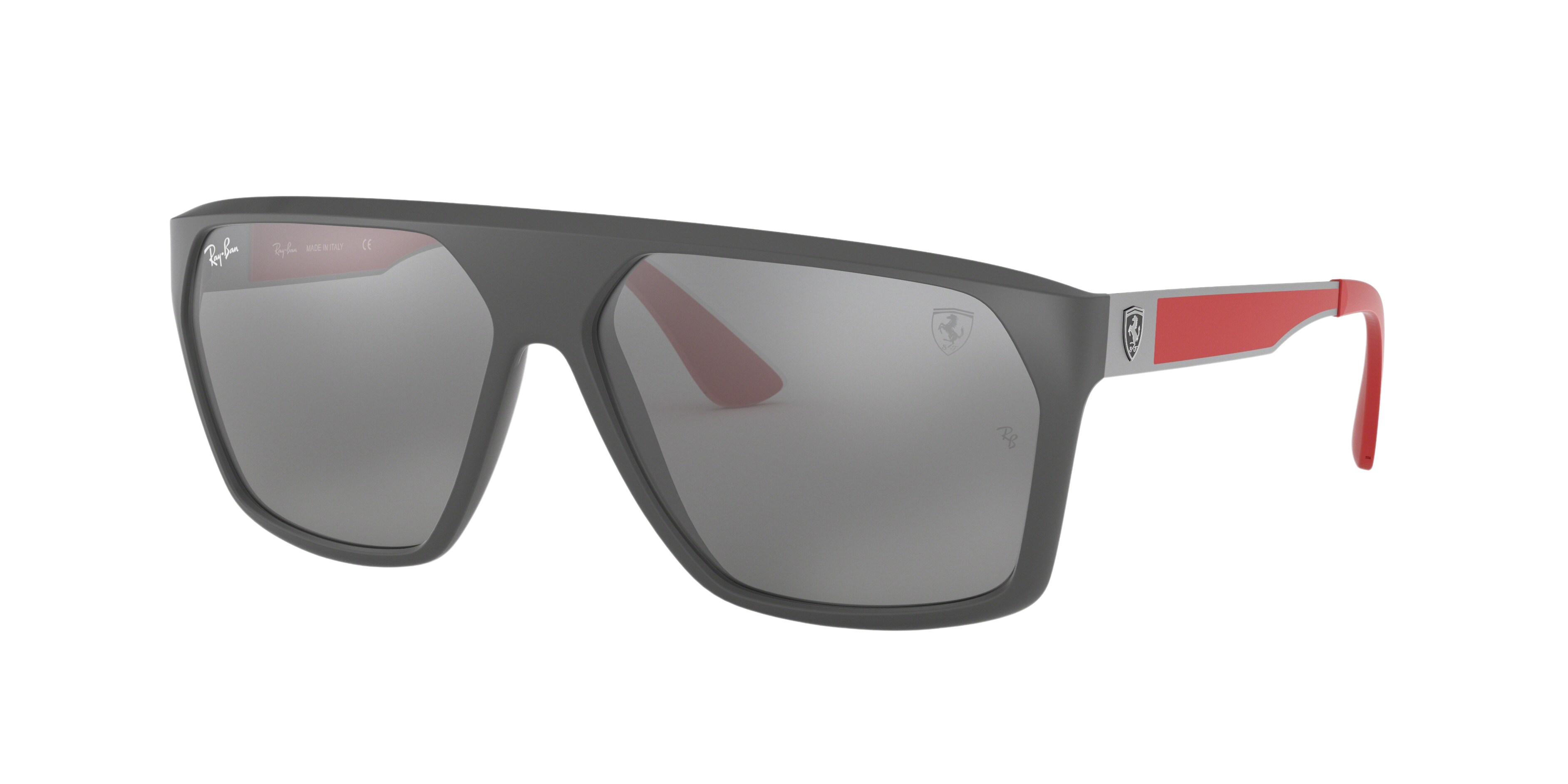 Ray-Ban RB4309M square sunglasses in Matte Grey