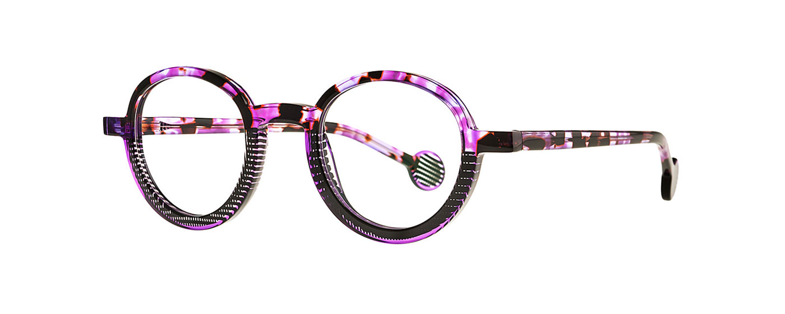 PURPLE ECAIL+TRANSPARENT PURPLE+PIXEL BLACK