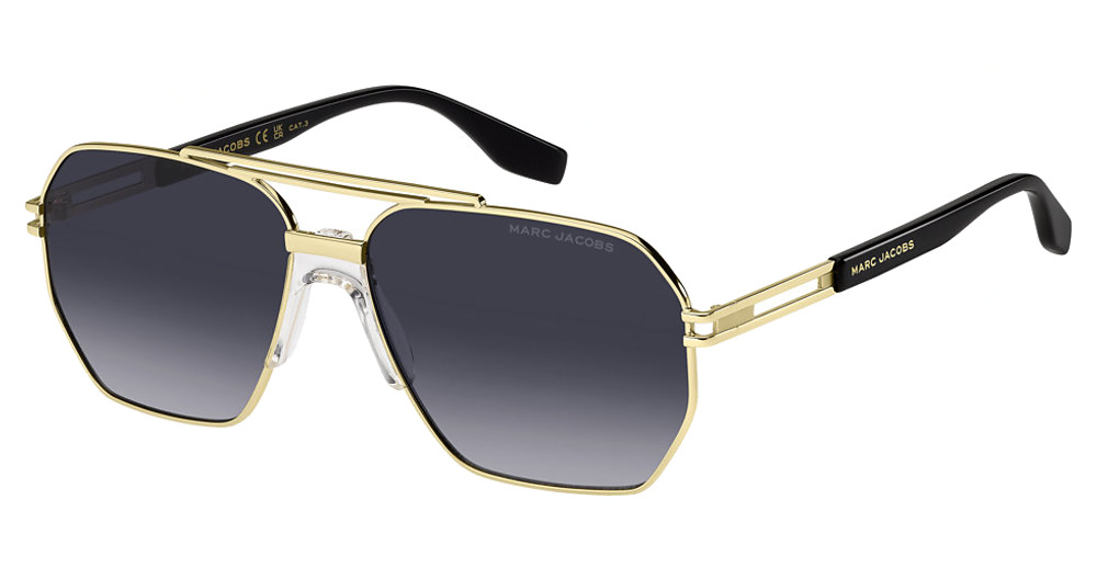 Marc Jacobs MARC 748/S sunglasses in Gold Blck/Dark Grey Shaded