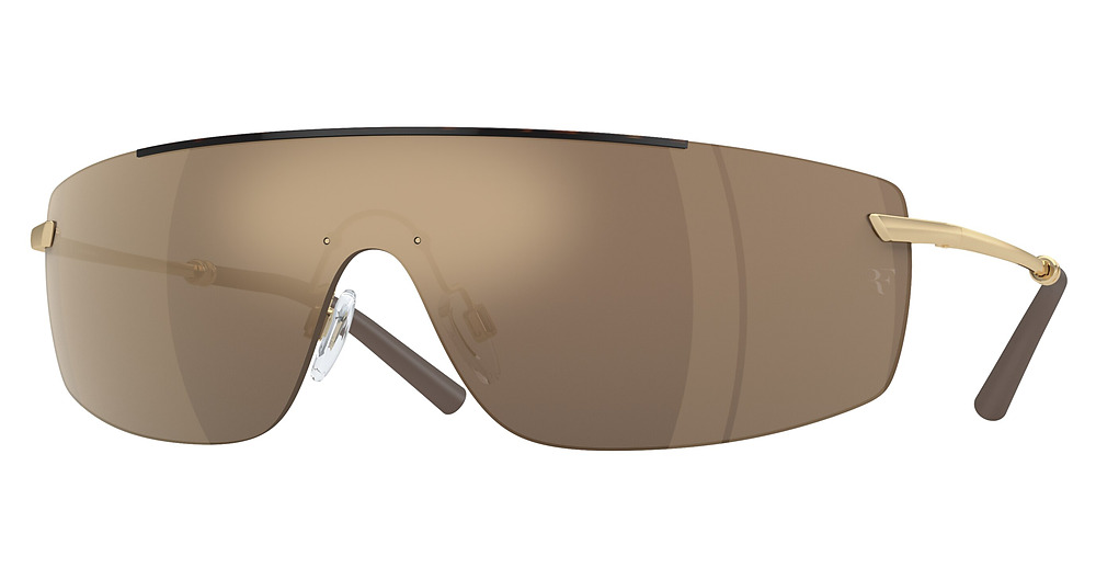 TORTOISE/GOLD / DESERT FLASH MIRROR