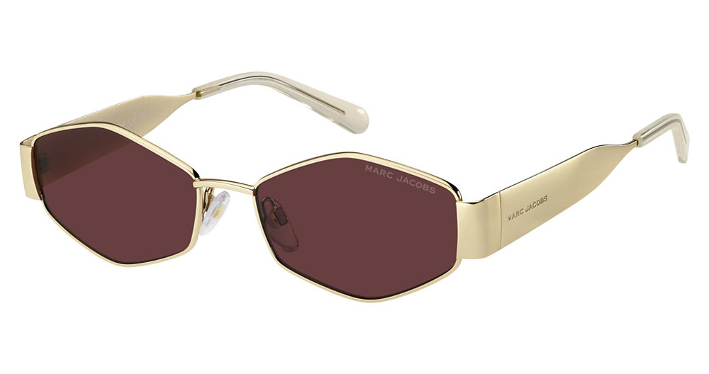Marc Jacobs MARC 496/SHI/US irregular sunglasses in Gold Brgn/Burgundy