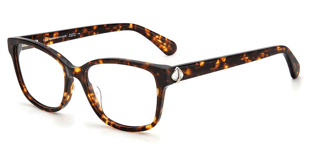 Kate Spade REILLY/G rectangle eyeglasses in Havana