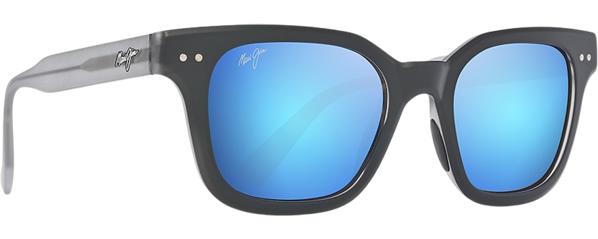 Matte Black with Grey Temples / Blue Hawaii