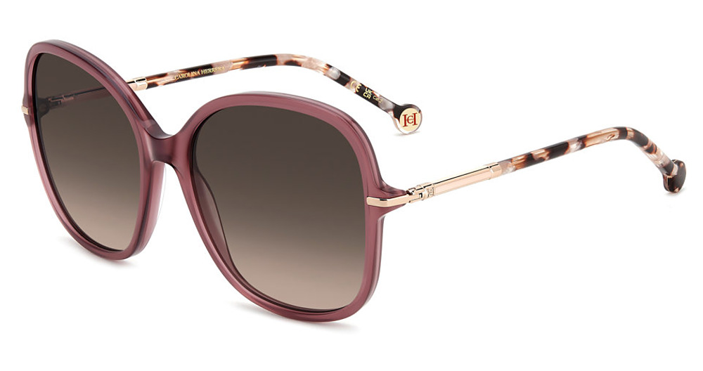 Carolina Herrera HER 0269/S square sunglasses in Pink/Brown Shaded