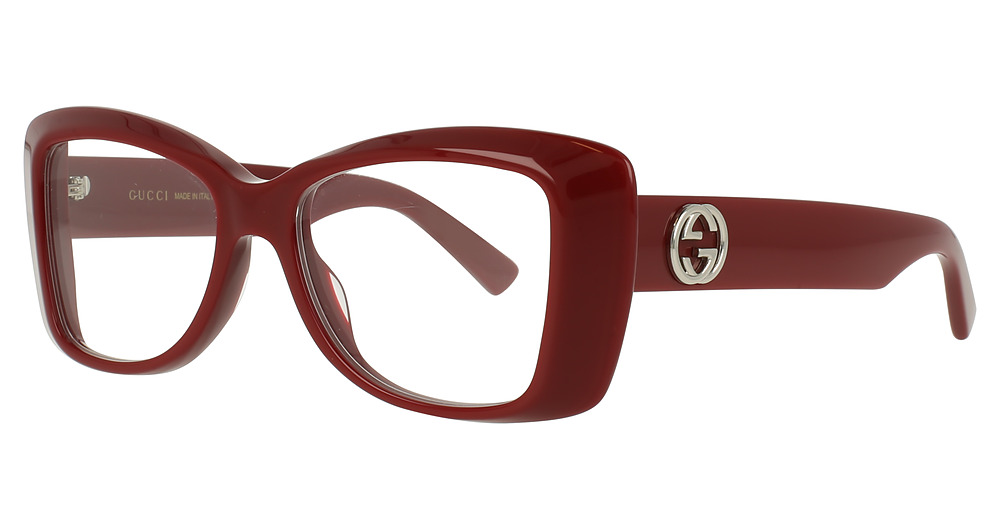 Gucci GG1697O rectangle eyeglasses in Burgundy