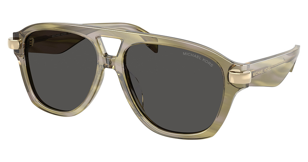 OLIVE HORN / GREY MONO
