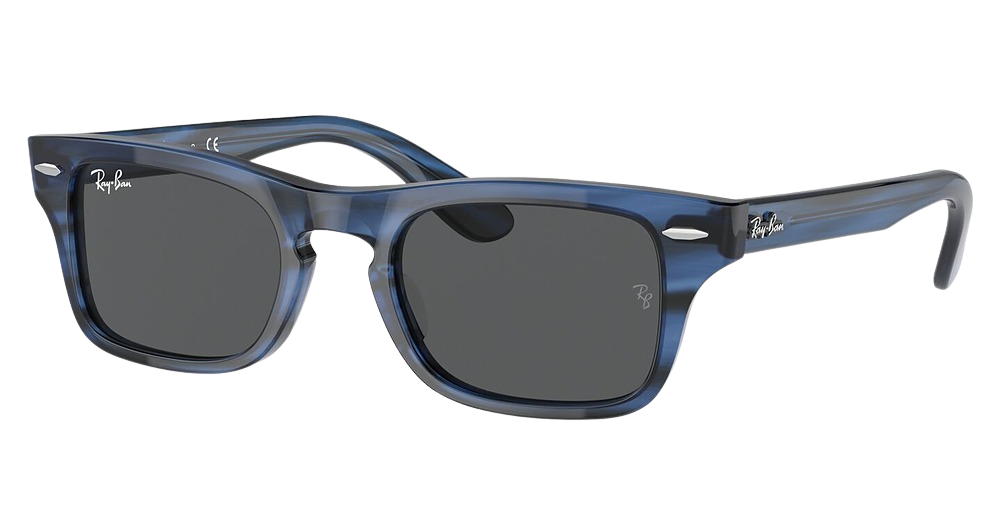 Ray-Ban RJ9083S JUNIOR BURBANK rectangle sunglasses in Striped Blue/Dark Grey