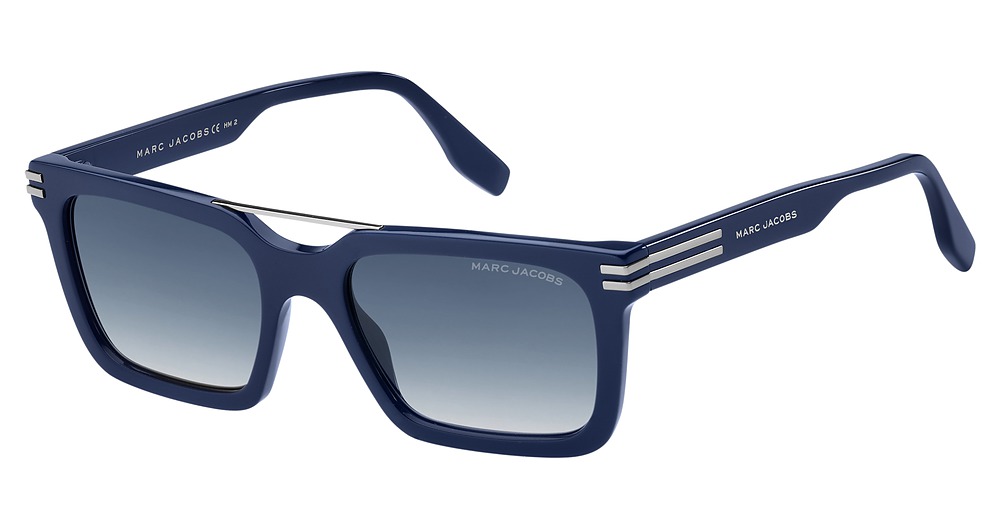 Marc Jacobs MARC 589/S rectangle sunglasses in Blue/Blue Shaded