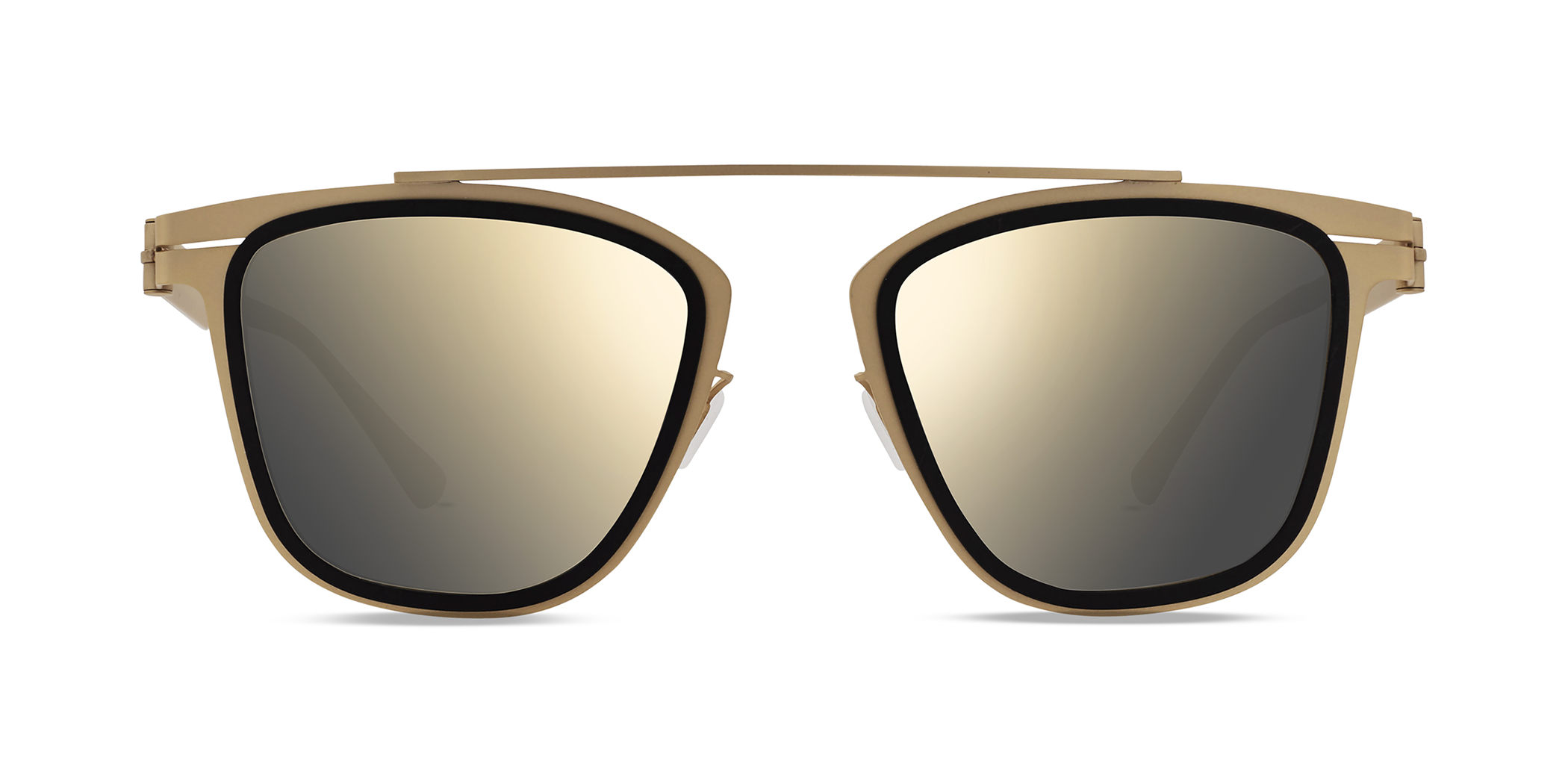 Modo 687 irregular sunglasses in Black/Gold