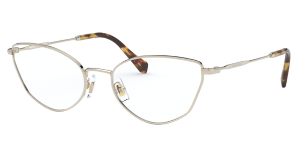 Miu Miu MU 51SV cateye eyeglasses in Pale Gold
