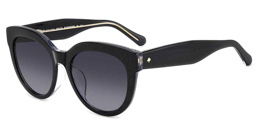 Kate Spade BREA/F/S cateye sunglasses in Black/Dark Grey Shaded