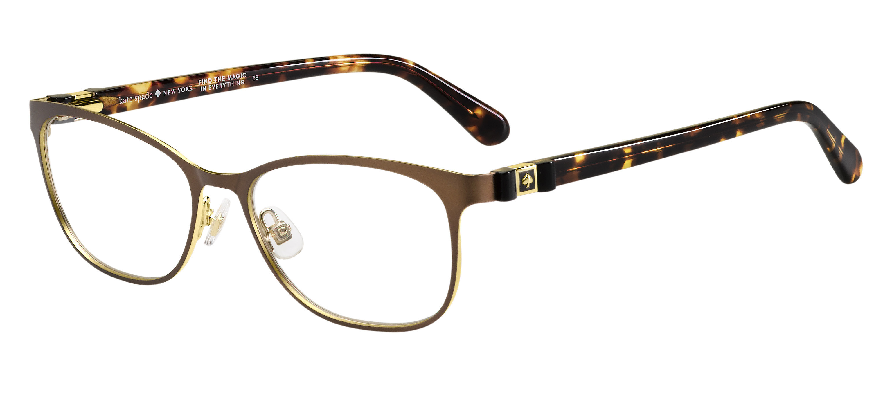 Kate Spade Jonae rectangle eyeglasses in Brown