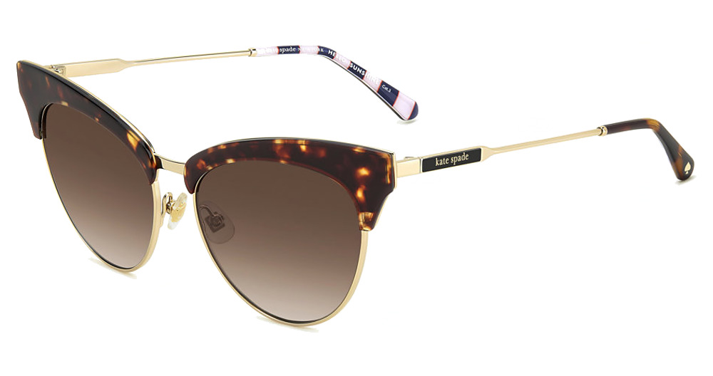 Kate Spade ALVI/G/S cateye sunglasses in Havana/Brown Shaded