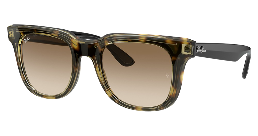 Ray-Ban RB4368 round sunglasses in Havana/Brown Gradient Dark Brown
