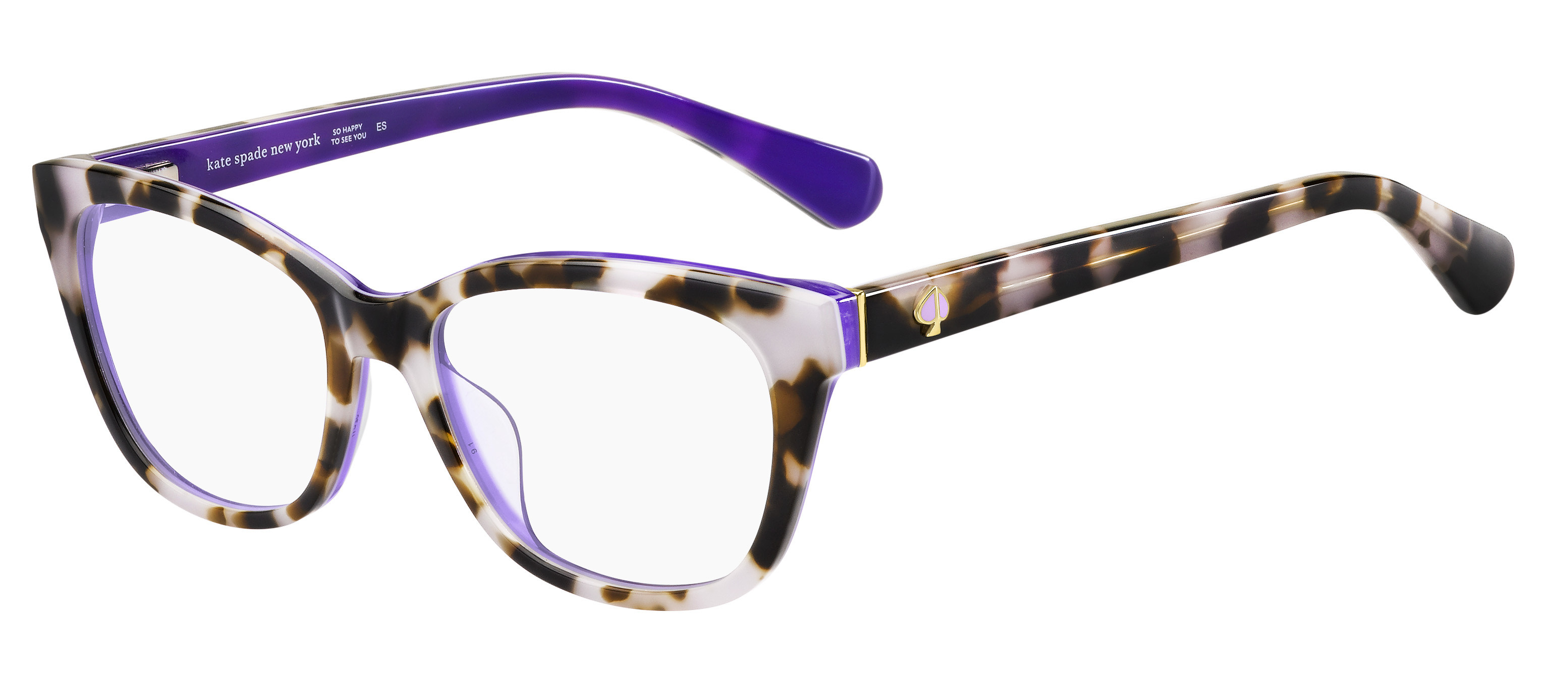 Kate Spade Carolan cateye eyeglasses in Havana Plum
