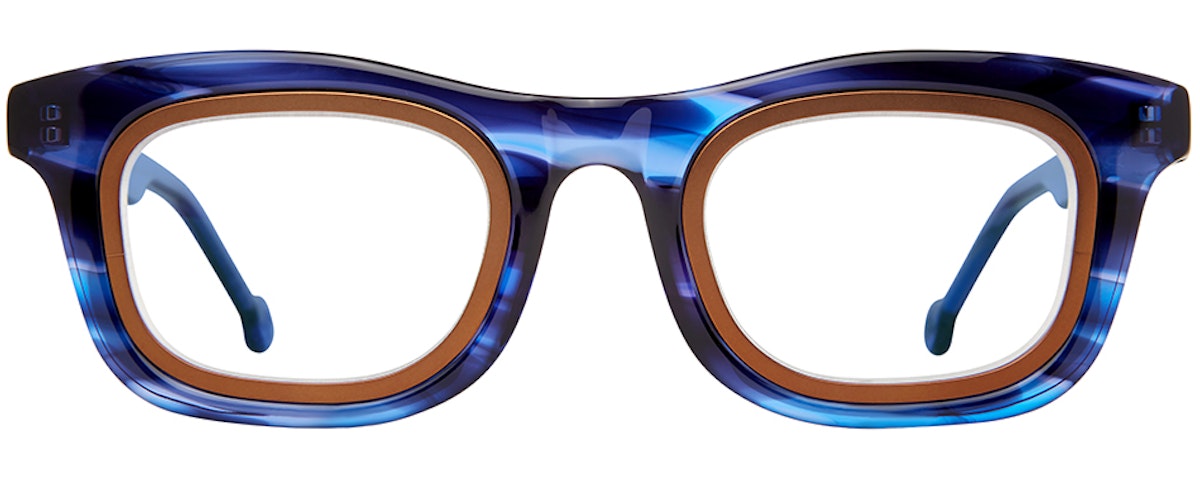 Badass Blue w/ Brown Matte Insert