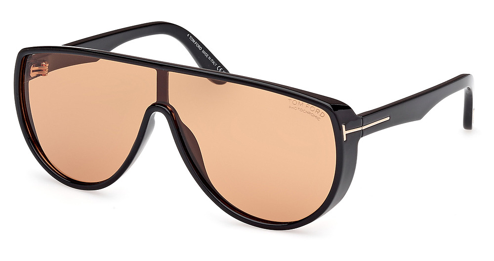 Tom Ford FT1182 sunglasses in Shiny Black/Brown
