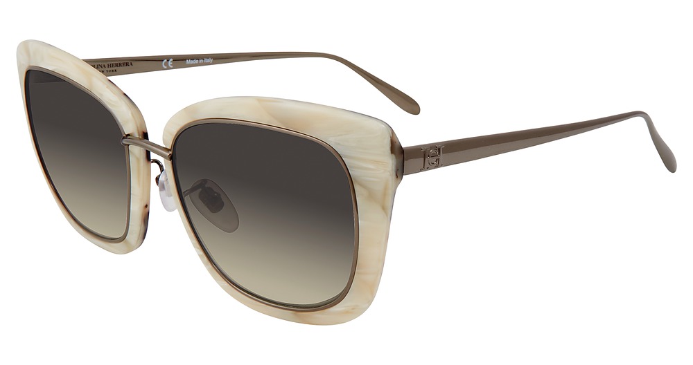 Carolina Herrera SHHN593M cateye sunglasses in Bone 07 Mb