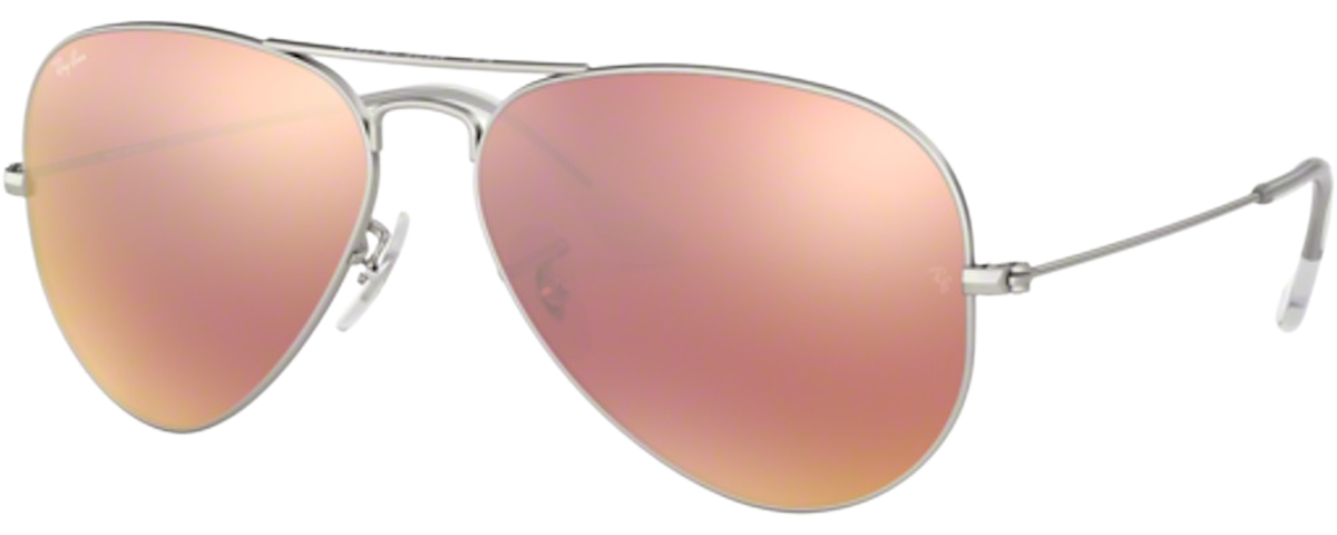 MATTE SILVER / LIGHT BROWN MIRROR PINK