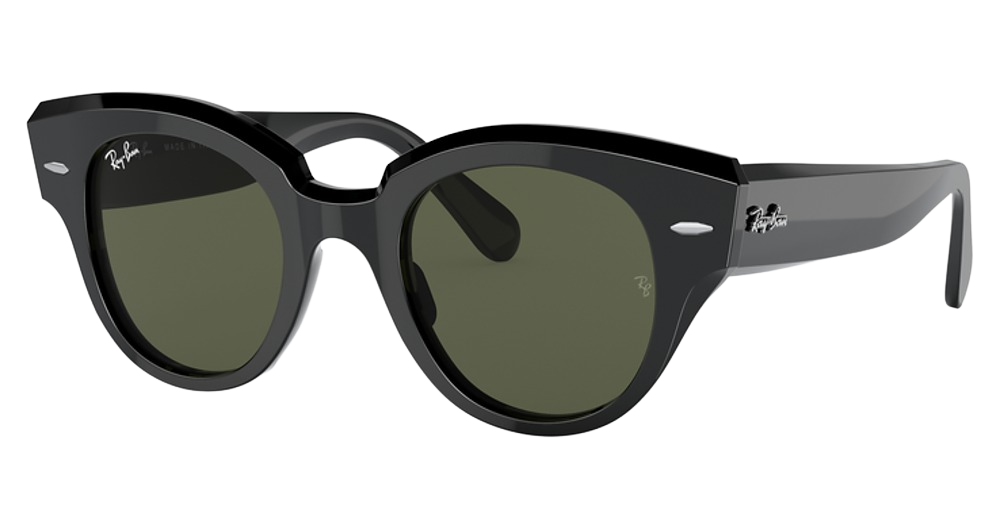 Ray-Ban RB2192F cateye sunglasses in Black/Green