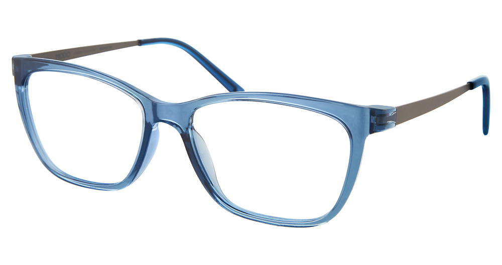 Modo 7062 round eyeglasses in Grey Blue
