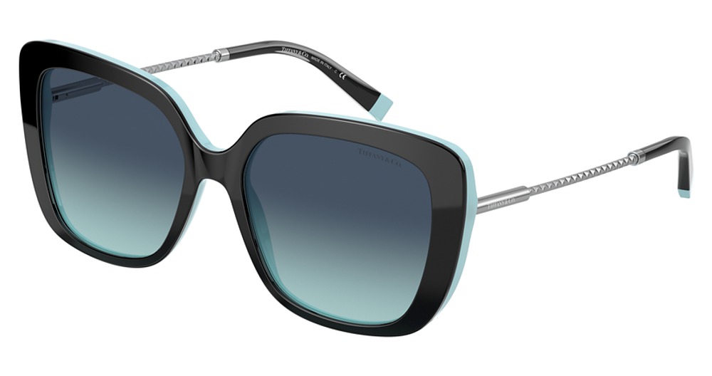 BLACK ON TIFFANY BLUE / AZURE GRADIENT BLUE