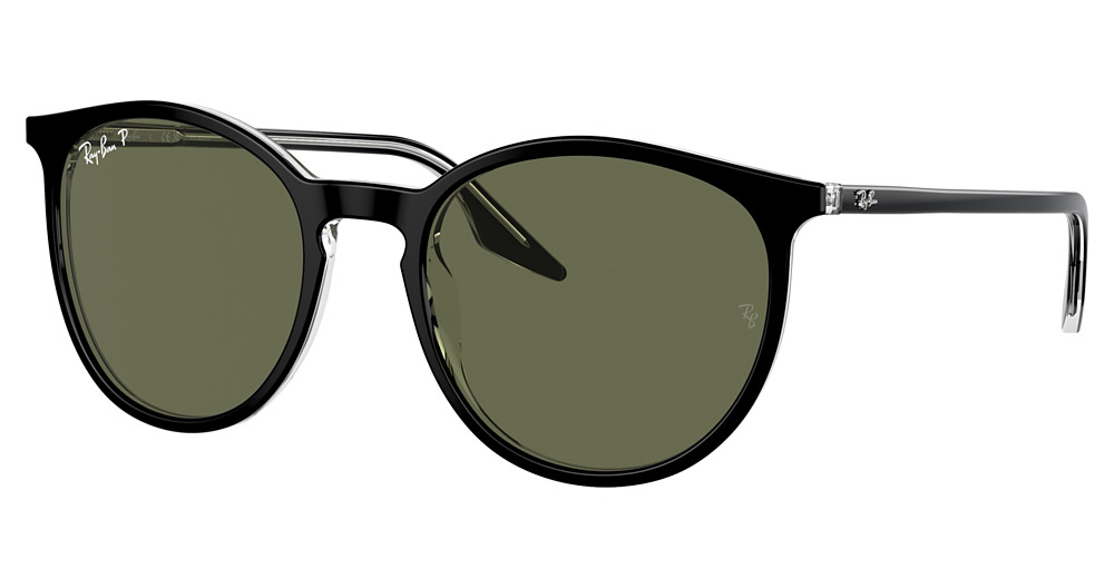 BLACK ON TRANSPARENT / POLAR GREEN