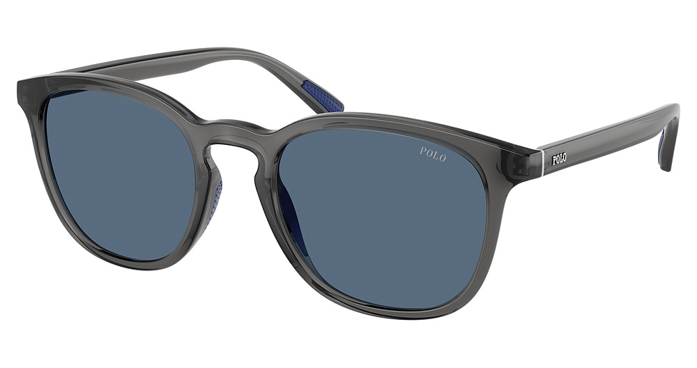 SHINY TRANSPARENT GREY / DARK BLUE