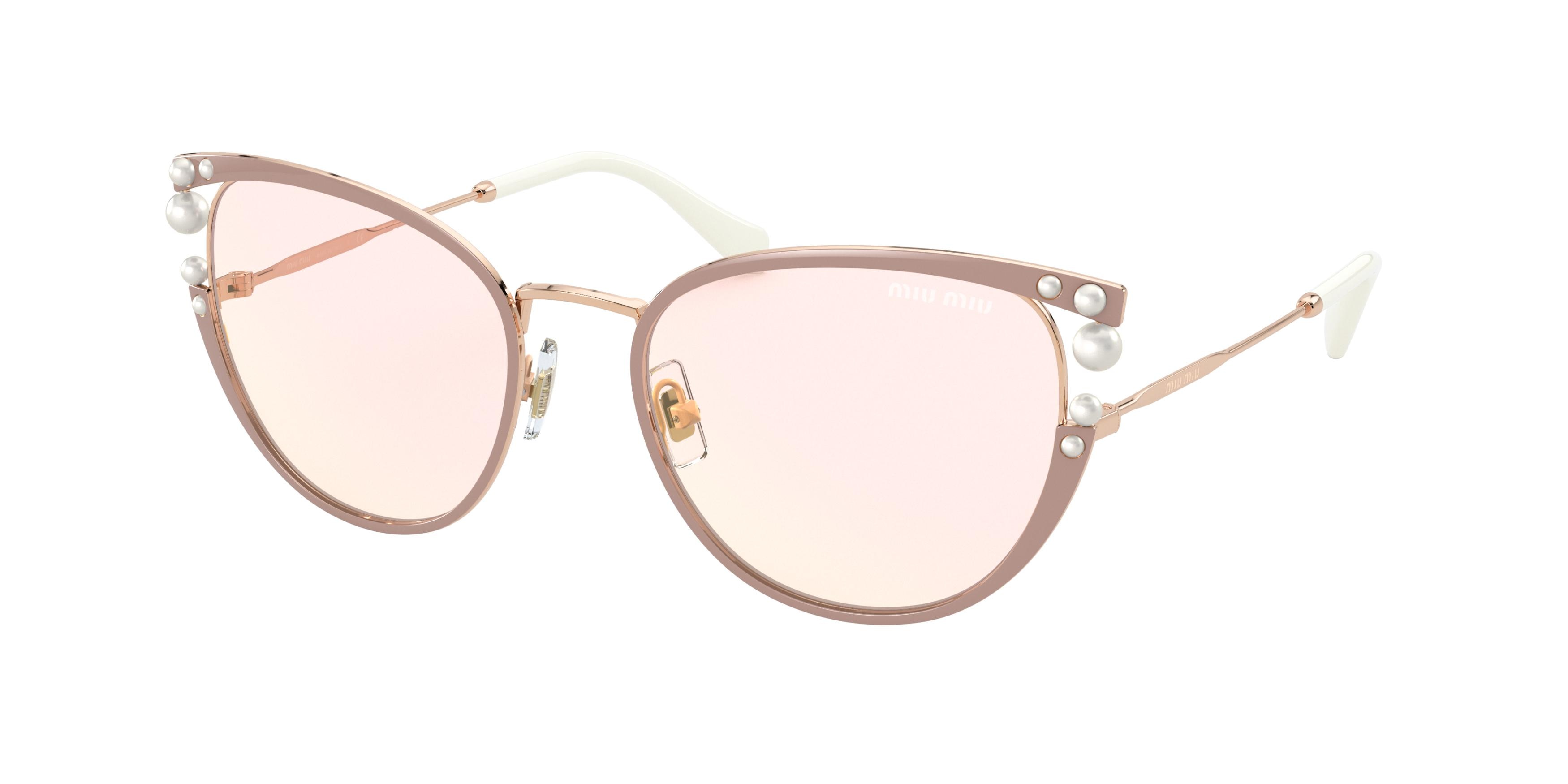 Miu Miu MU 62VS cateye sunglasses in Beige