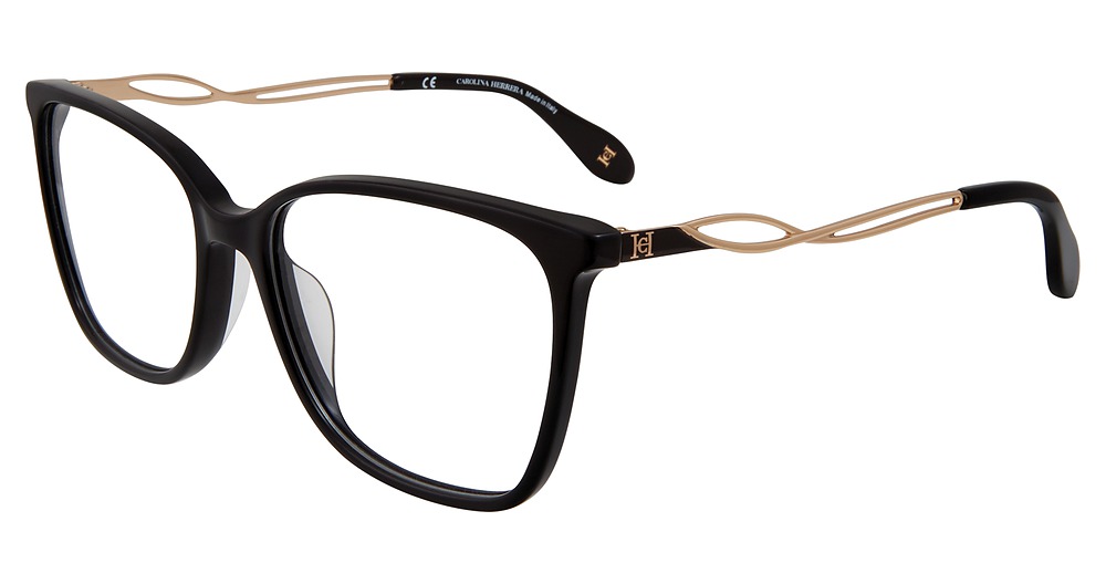 Carolina Herrera VHN589M cateye eyeglasses in Black 0700