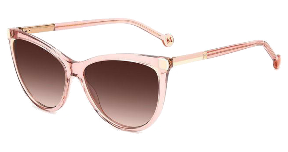 Carolina Herrera HER 0141/S cateye sunglasses in Nudewhte/Brown Shaded