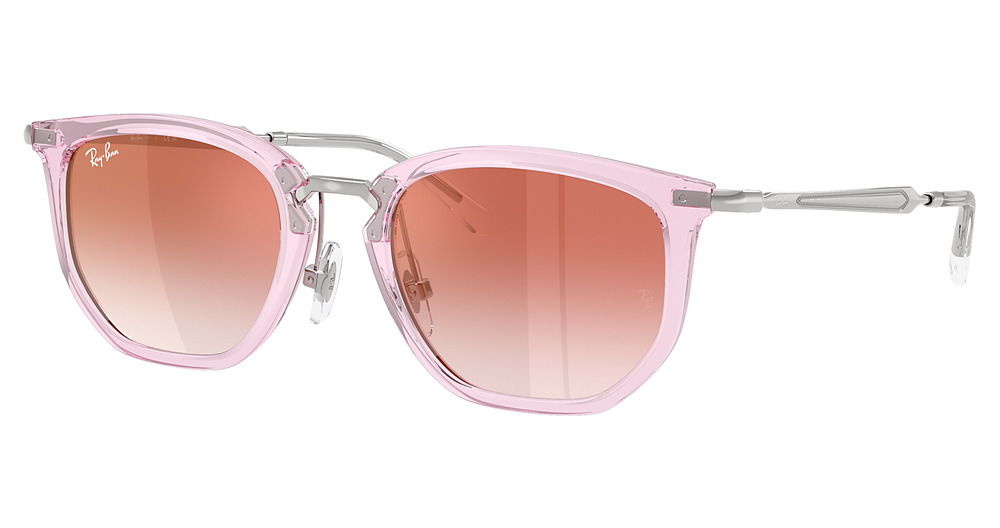 TRANSPARENT PINK / CLEAR GRADIENT RED MIRROR RED