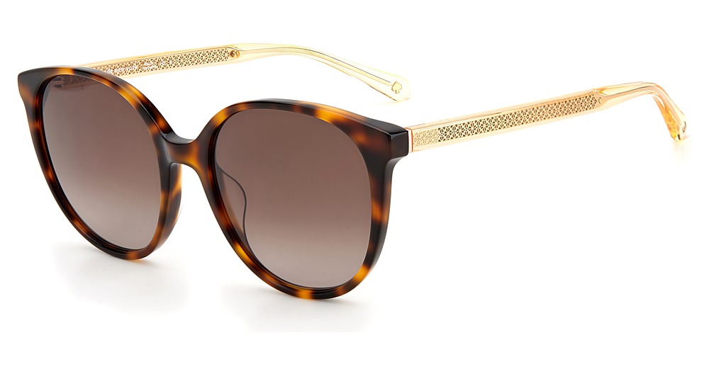Kate Spade KIMBERLYN/G/S round sunglasses in Havana/Brown Gradient