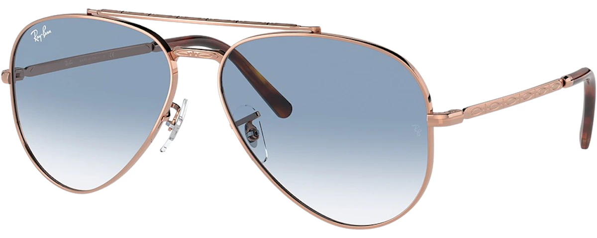 ROSE GOLD / CLEAR GRADIENT BLUE