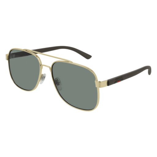 Gucci GG0422S rectangle sunglasses in Gold