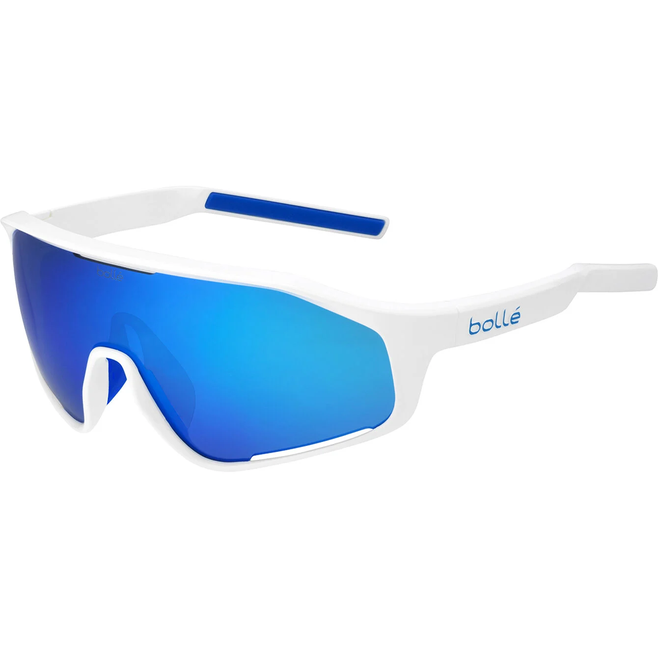 White Shiny / Brown Blue