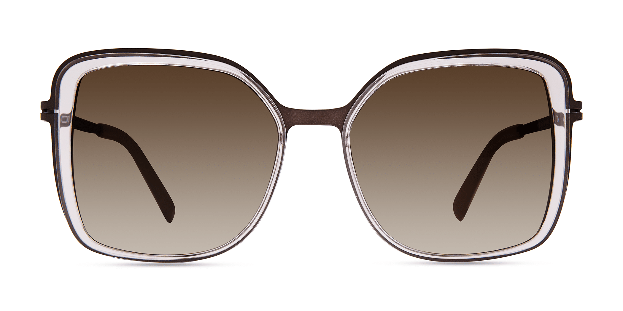 Modo 462 irregular sunglasses in Crystal/Pink