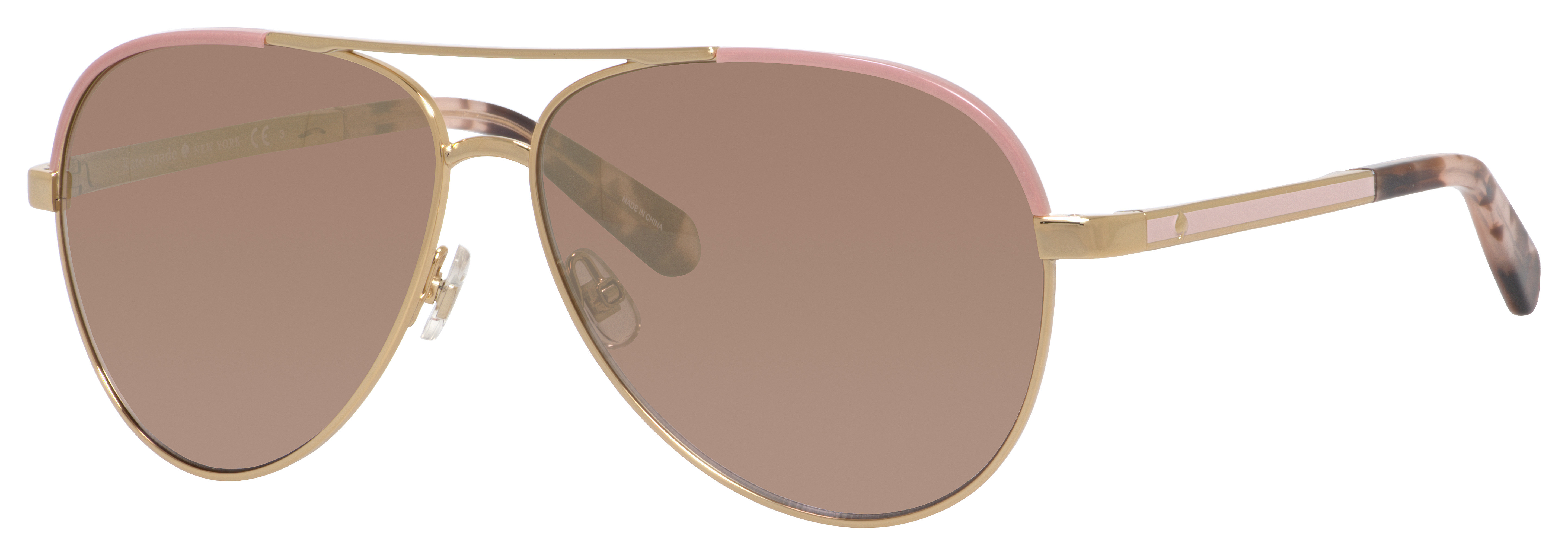 Kate Spade Amarissa/S round sunglasses in Gold Pink (0 R Gold Gradient Pink)