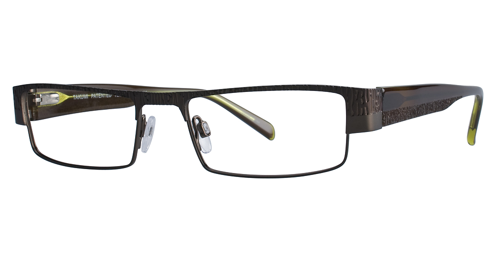 Satin Silver/Clear Brown