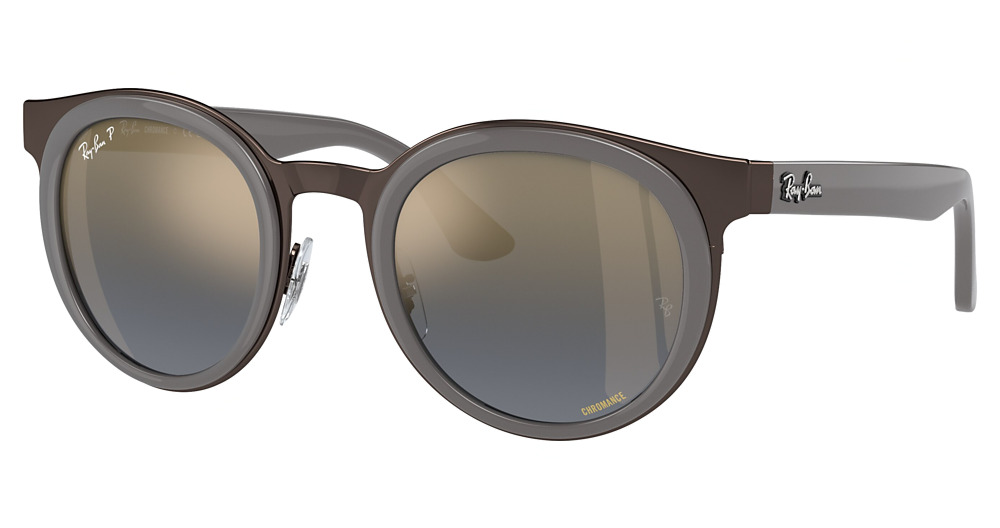 Ray-Ban RB3710 BONNIE round sunglasses in Grey on Copper