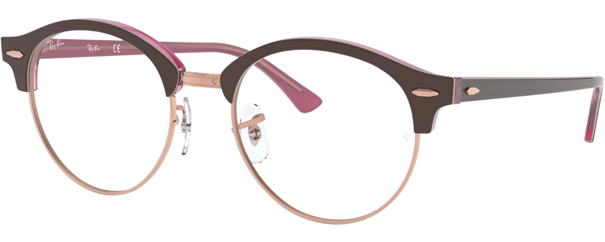 TOP BROWN ON OPAL PINK